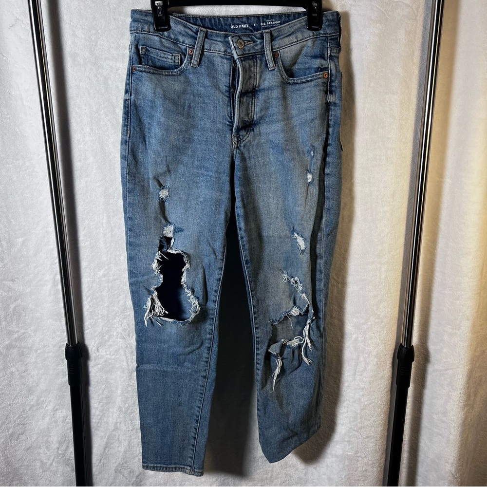 Women’s old navy size 6 high-rise o.g. Straight secret slim pocket jeans